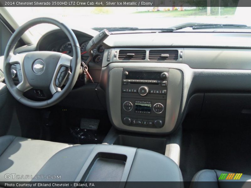 Silver Ice Metallic / Ebony 2014 Chevrolet Silverado 3500HD LTZ Crew Cab 4x4