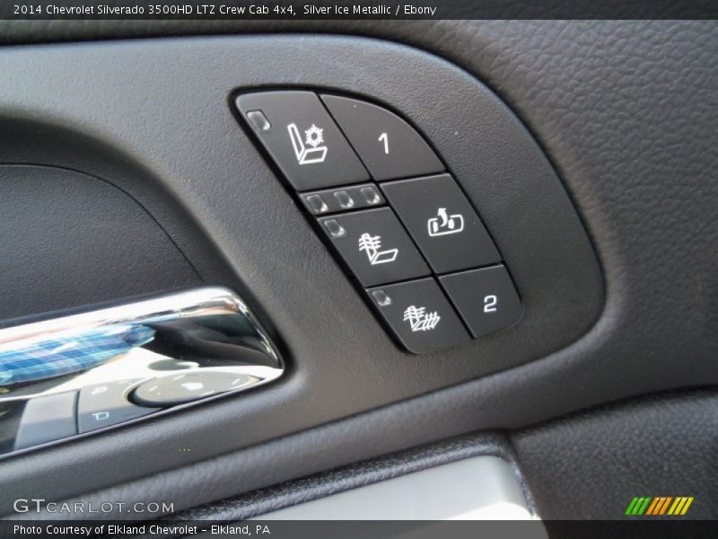 Silver Ice Metallic / Ebony 2014 Chevrolet Silverado 3500HD LTZ Crew Cab 4x4