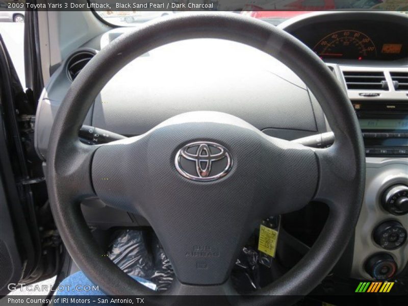 Black Sand Pearl / Dark Charcoal 2009 Toyota Yaris 3 Door Liftback