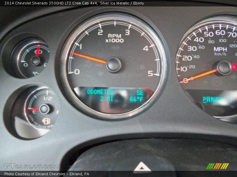 Silver Ice Metallic / Ebony 2014 Chevrolet Silverado 3500HD LTZ Crew Cab 4x4