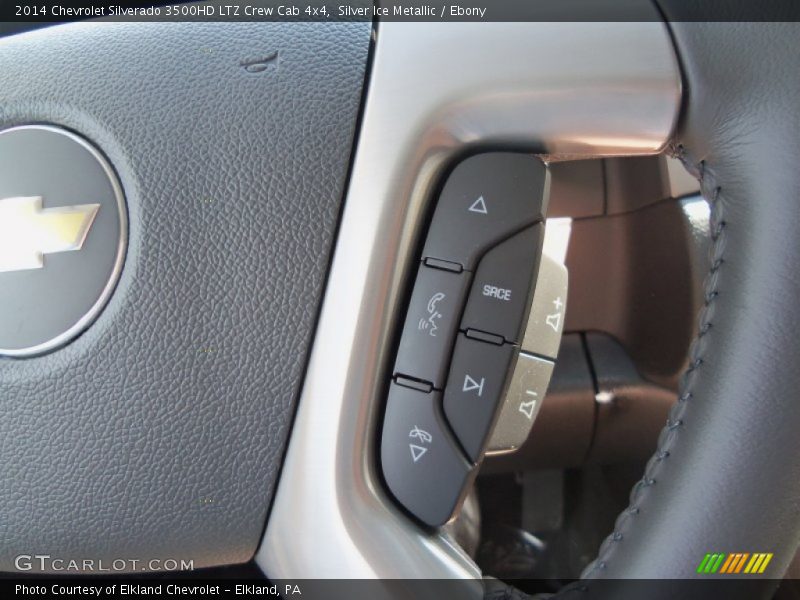 Silver Ice Metallic / Ebony 2014 Chevrolet Silverado 3500HD LTZ Crew Cab 4x4