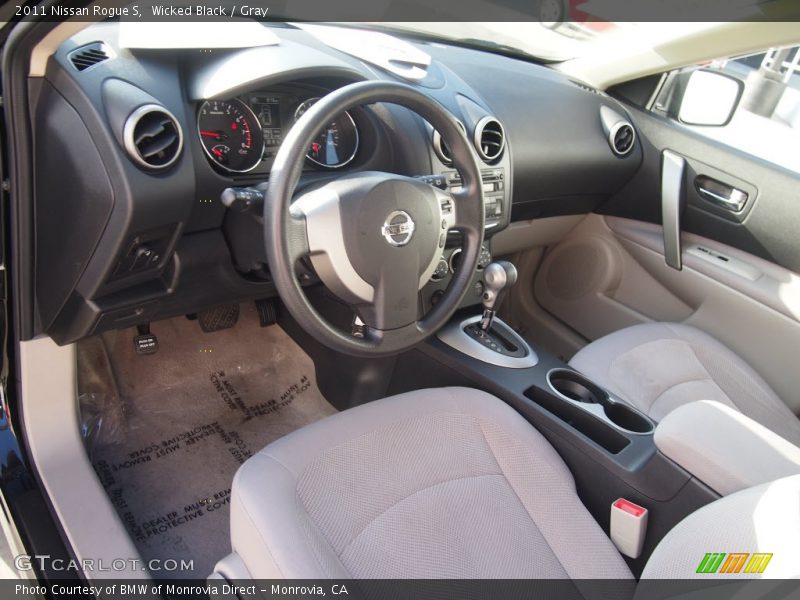 Wicked Black / Gray 2011 Nissan Rogue S