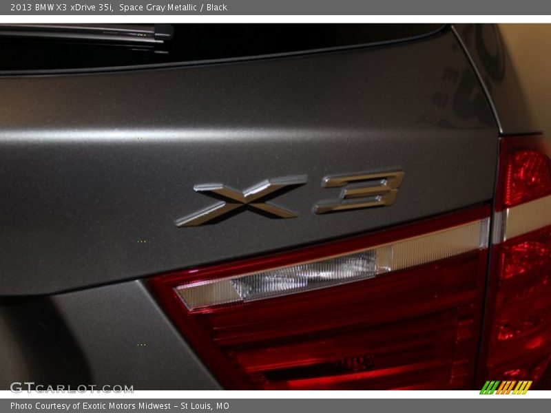 Space Gray Metallic / Black 2013 BMW X3 xDrive 35i