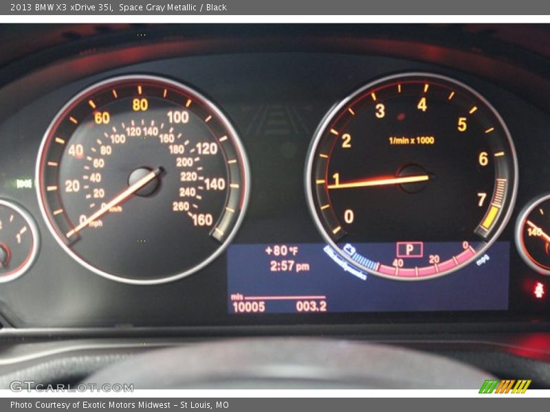 Space Gray Metallic / Black 2013 BMW X3 xDrive 35i