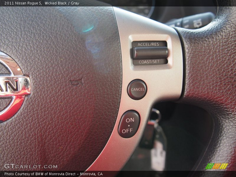 Wicked Black / Gray 2011 Nissan Rogue S