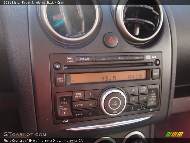 Wicked Black / Gray 2011 Nissan Rogue S