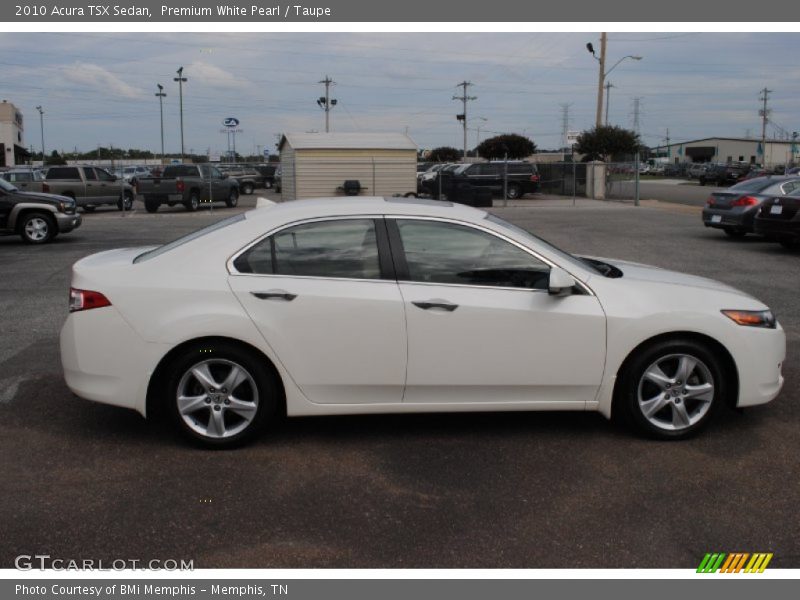 Premium White Pearl / Taupe 2010 Acura TSX Sedan