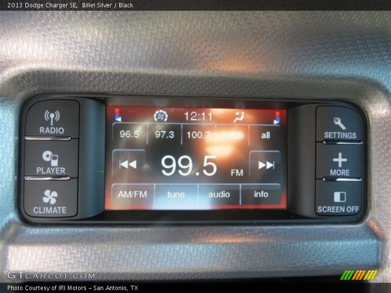 Billet Silver / Black 2013 Dodge Charger SE