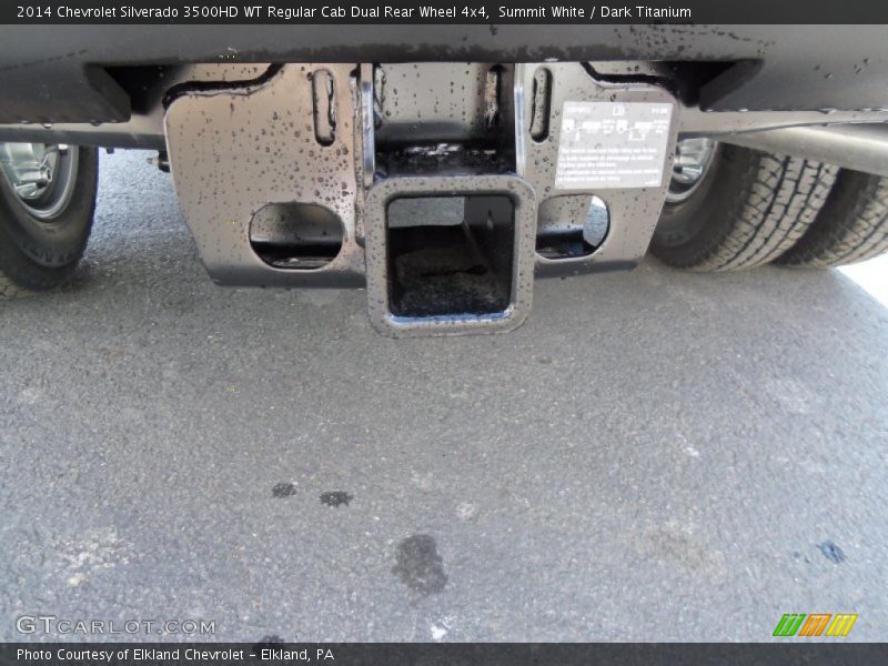 Summit White / Dark Titanium 2014 Chevrolet Silverado 3500HD WT Regular Cab Dual Rear Wheel 4x4