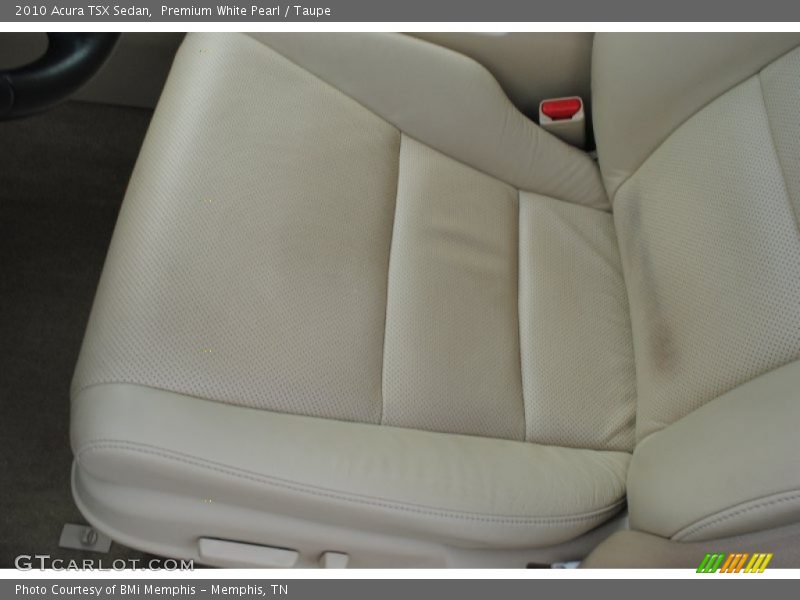 Premium White Pearl / Taupe 2010 Acura TSX Sedan