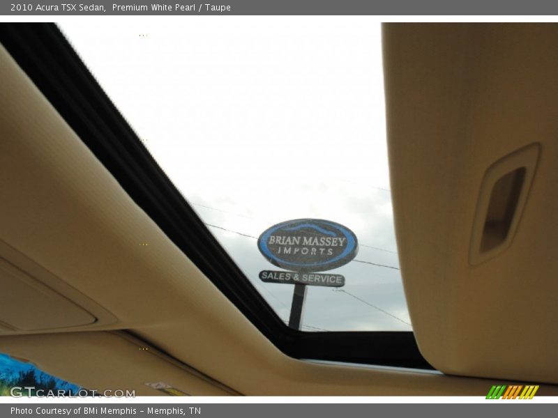 Premium White Pearl / Taupe 2010 Acura TSX Sedan
