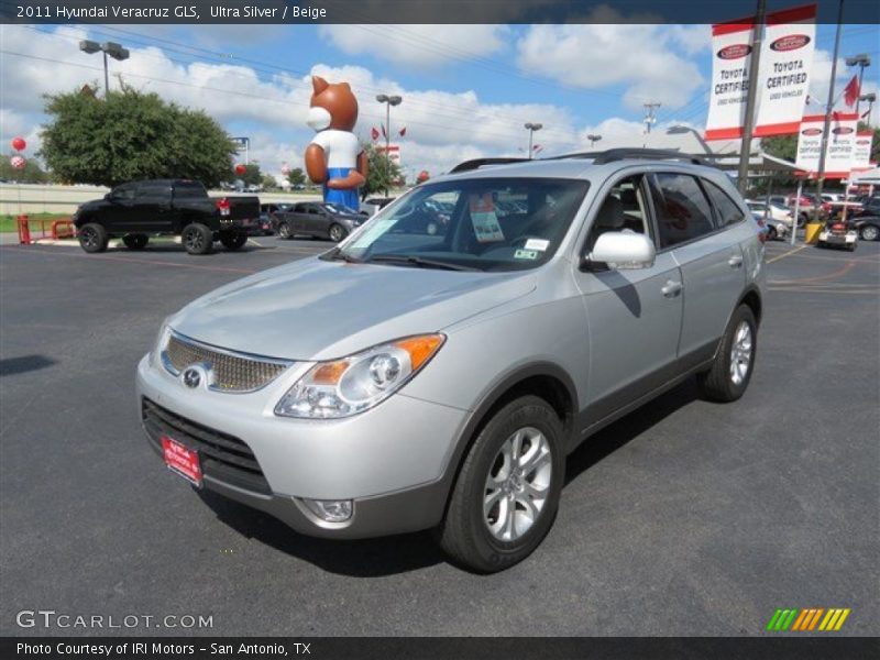 Ultra Silver / Beige 2011 Hyundai Veracruz GLS