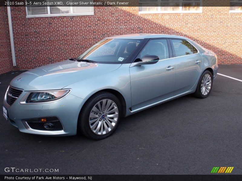 Glacier Silver Metallic / Dark Pewter 2010 Saab 9-5 Aero Sedan XWD