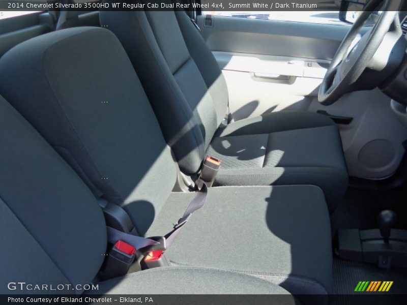 Summit White / Dark Titanium 2014 Chevrolet Silverado 3500HD WT Regular Cab Dual Rear Wheel 4x4