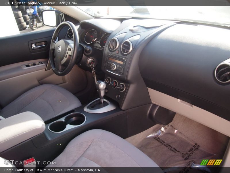 Wicked Black / Gray 2011 Nissan Rogue S