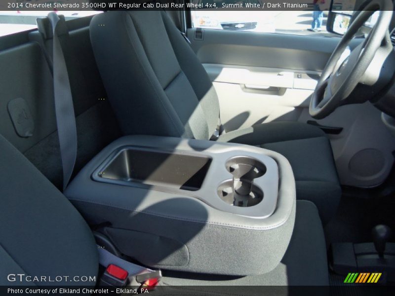 Summit White / Dark Titanium 2014 Chevrolet Silverado 3500HD WT Regular Cab Dual Rear Wheel 4x4