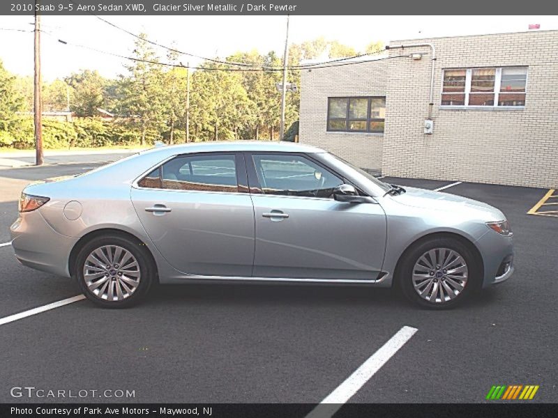 Glacier Silver Metallic / Dark Pewter 2010 Saab 9-5 Aero Sedan XWD