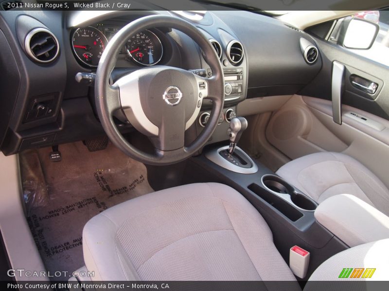 Wicked Black / Gray 2011 Nissan Rogue S