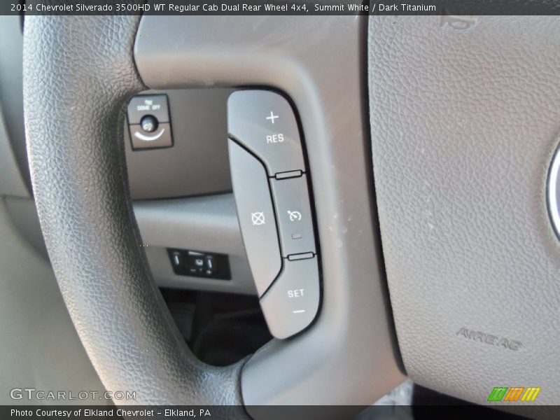 Summit White / Dark Titanium 2014 Chevrolet Silverado 3500HD WT Regular Cab Dual Rear Wheel 4x4