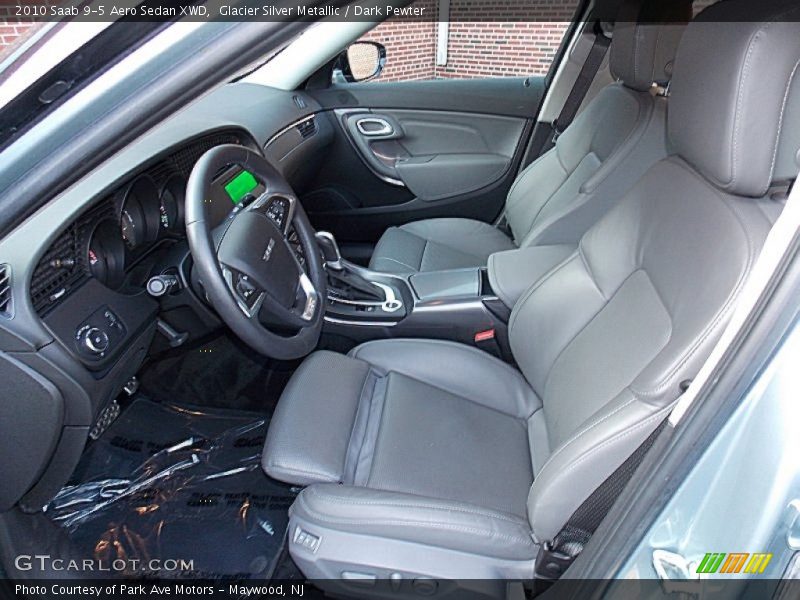 Glacier Silver Metallic / Dark Pewter 2010 Saab 9-5 Aero Sedan XWD