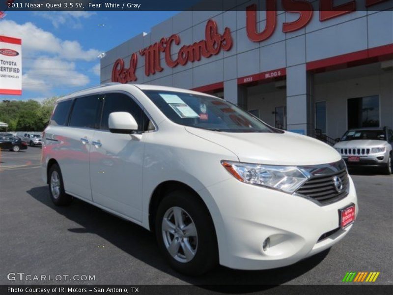 Pearl White / Gray 2011 Nissan Quest 3.5 SV