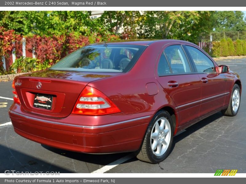 Magma Red / Black 2002 Mercedes-Benz C 240 Sedan