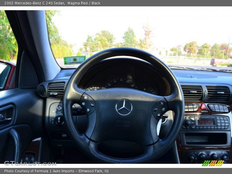 Magma Red / Black 2002 Mercedes-Benz C 240 Sedan