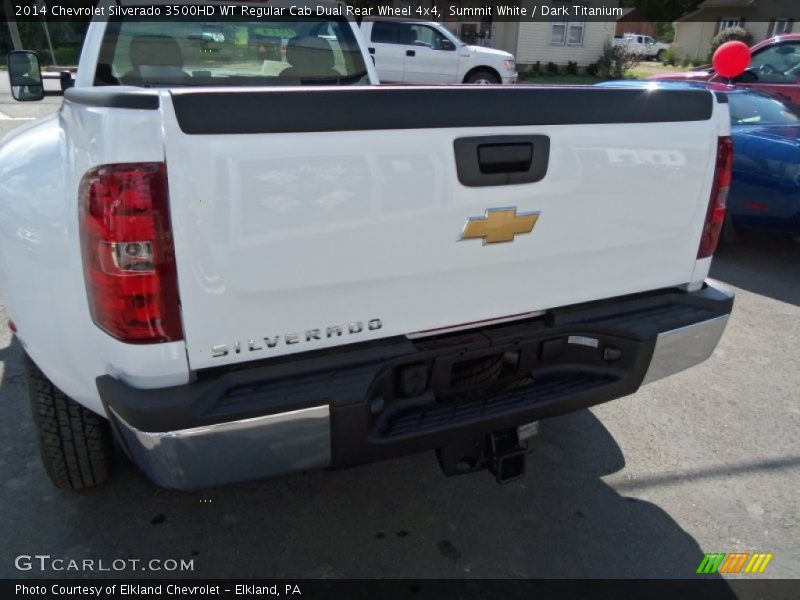 Summit White / Dark Titanium 2014 Chevrolet Silverado 3500HD WT Regular Cab Dual Rear Wheel 4x4