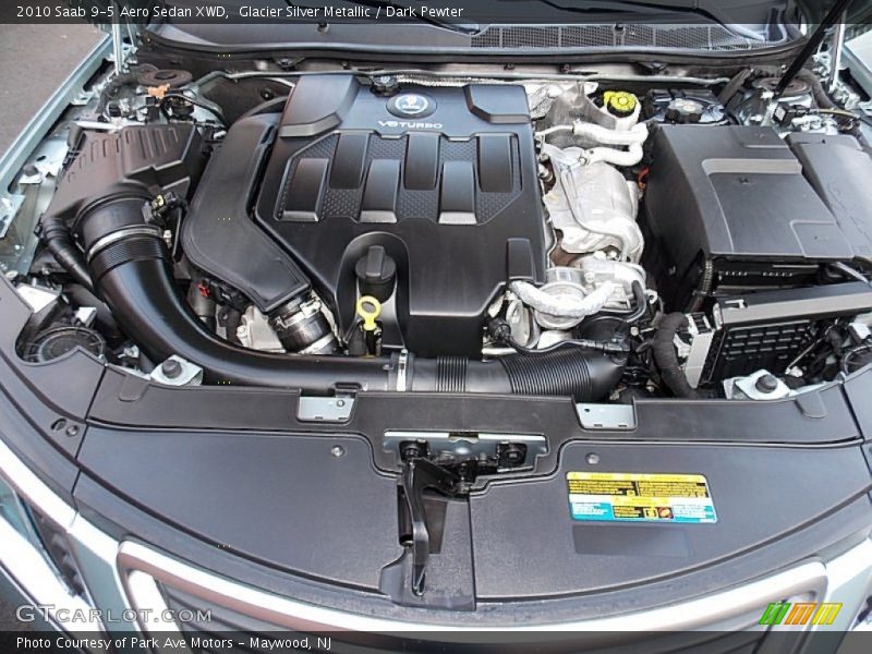 Glacier Silver Metallic / Dark Pewter 2010 Saab 9-5 Aero Sedan XWD