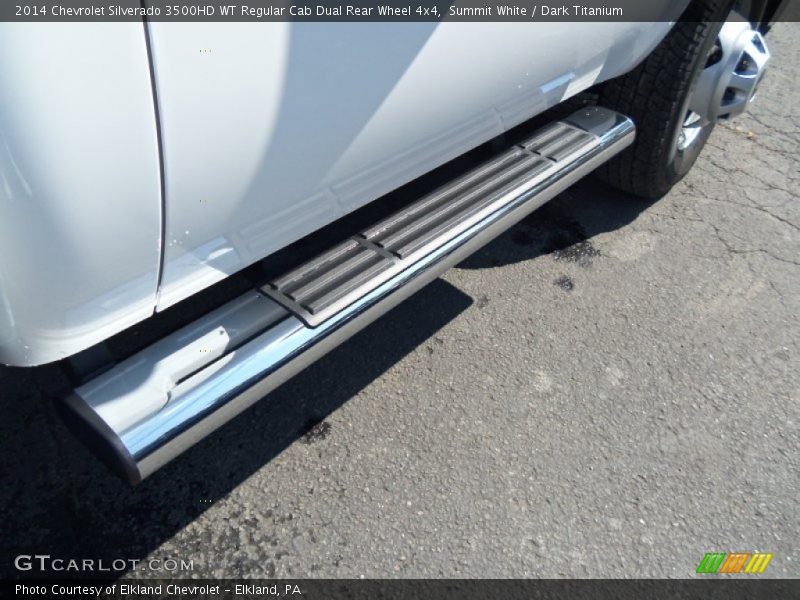 Summit White / Dark Titanium 2014 Chevrolet Silverado 3500HD WT Regular Cab Dual Rear Wheel 4x4