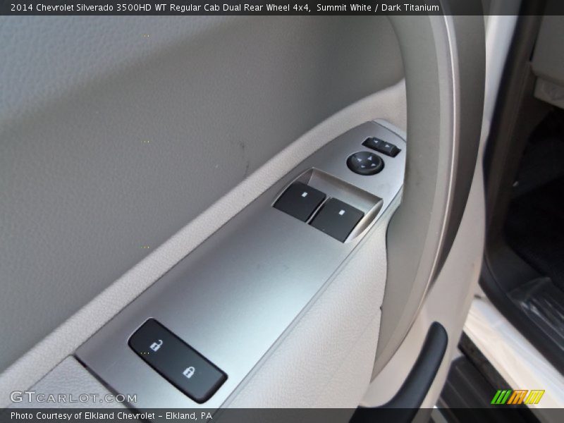 Summit White / Dark Titanium 2014 Chevrolet Silverado 3500HD WT Regular Cab Dual Rear Wheel 4x4