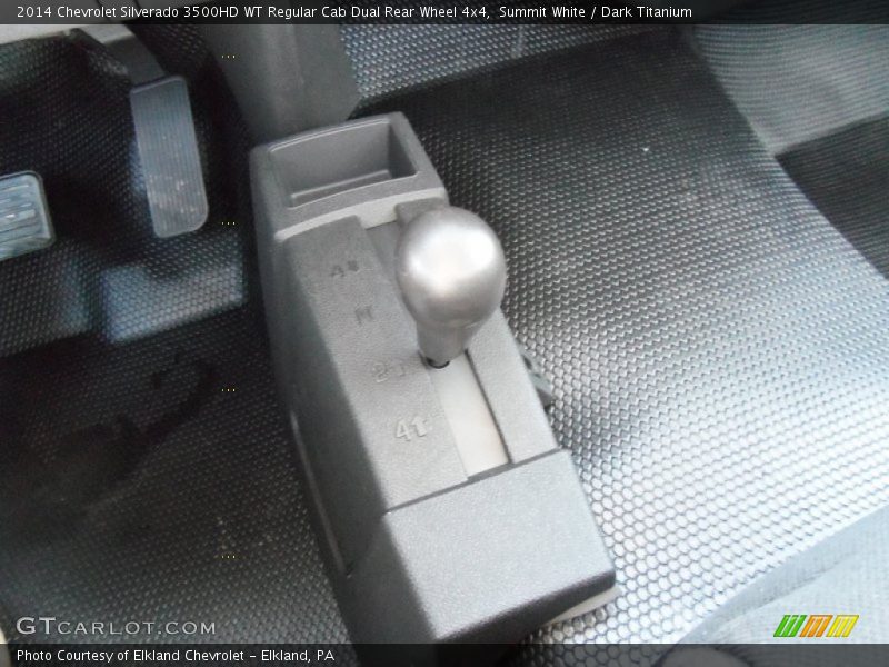 Summit White / Dark Titanium 2014 Chevrolet Silverado 3500HD WT Regular Cab Dual Rear Wheel 4x4