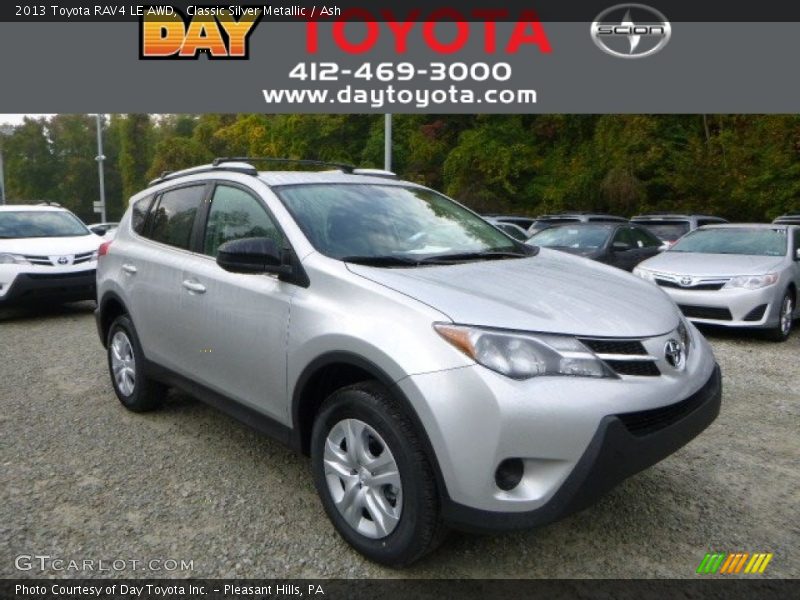 Classic Silver Metallic / Ash 2013 Toyota RAV4 LE AWD