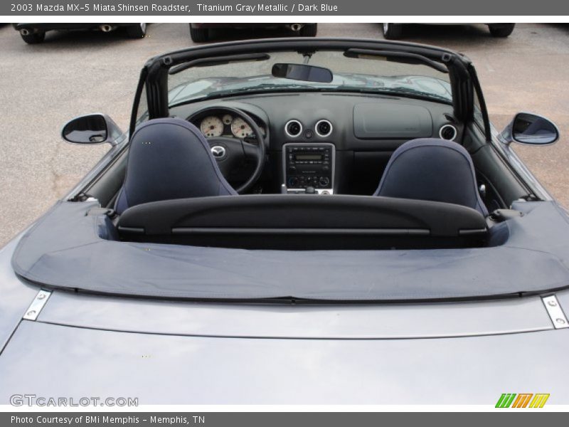 Titanium Gray Metallic / Dark Blue 2003 Mazda MX-5 Miata Shinsen Roadster