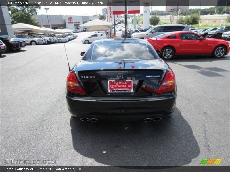 Black / Black 2008 Mercedes-Benz SLK 55 AMG Roadster