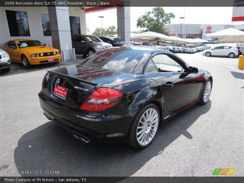 Black / Black 2008 Mercedes-Benz SLK 55 AMG Roadster