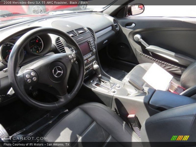 Black / Black 2008 Mercedes-Benz SLK 55 AMG Roadster