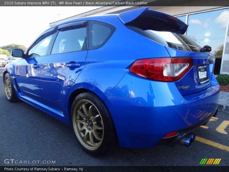 WR Blue Pearl / Black Alcantara/Carbon Black Leather 2010 Subaru Impreza WRX STi