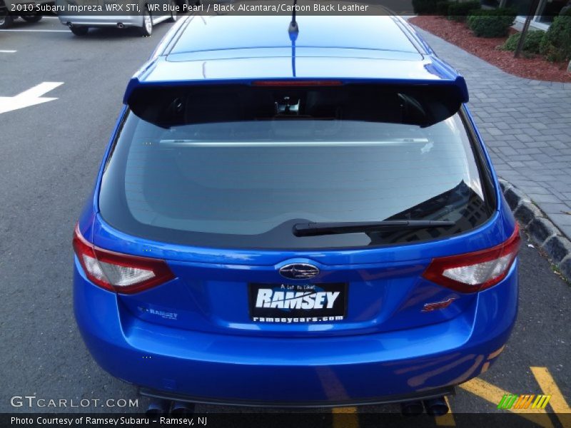 WR Blue Pearl / Black Alcantara/Carbon Black Leather 2010 Subaru Impreza WRX STi