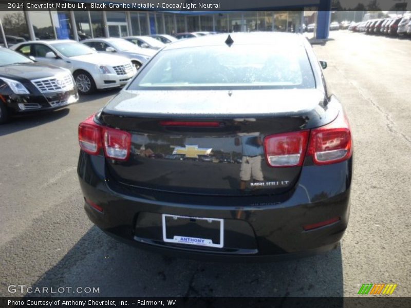 Black Granite Metallic / Cocoa/Light Neutral 2014 Chevrolet Malibu LT