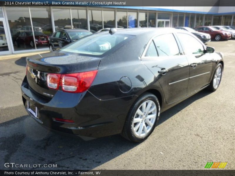 Black Granite Metallic / Cocoa/Light Neutral 2014 Chevrolet Malibu LT