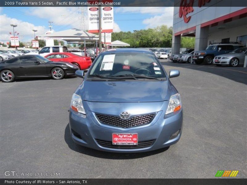 Pacific Blue Metallic / Dark Charcoal 2009 Toyota Yaris S Sedan