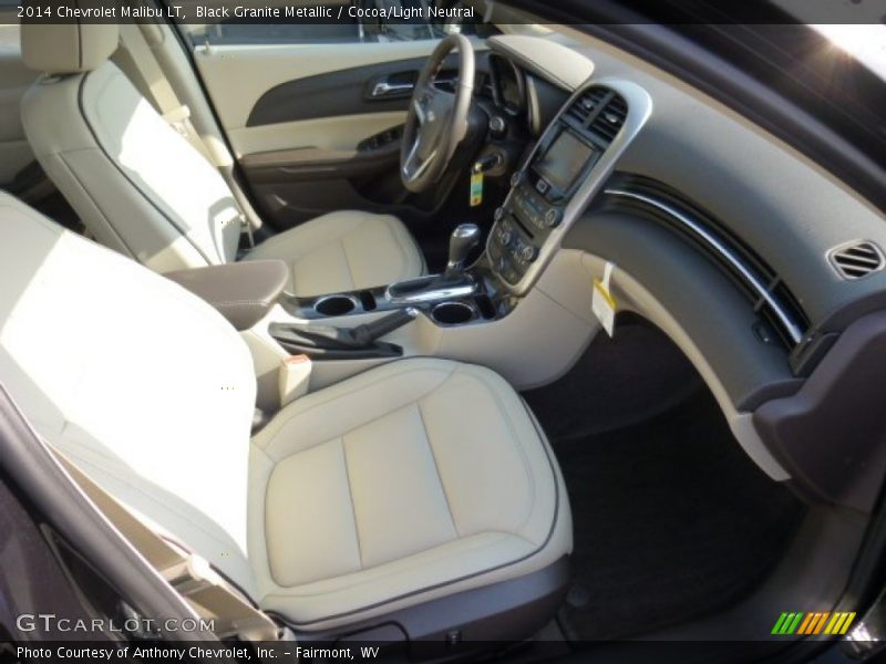 Black Granite Metallic / Cocoa/Light Neutral 2014 Chevrolet Malibu LT