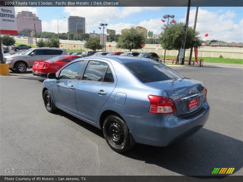 Pacific Blue Metallic / Dark Charcoal 2009 Toyota Yaris S Sedan