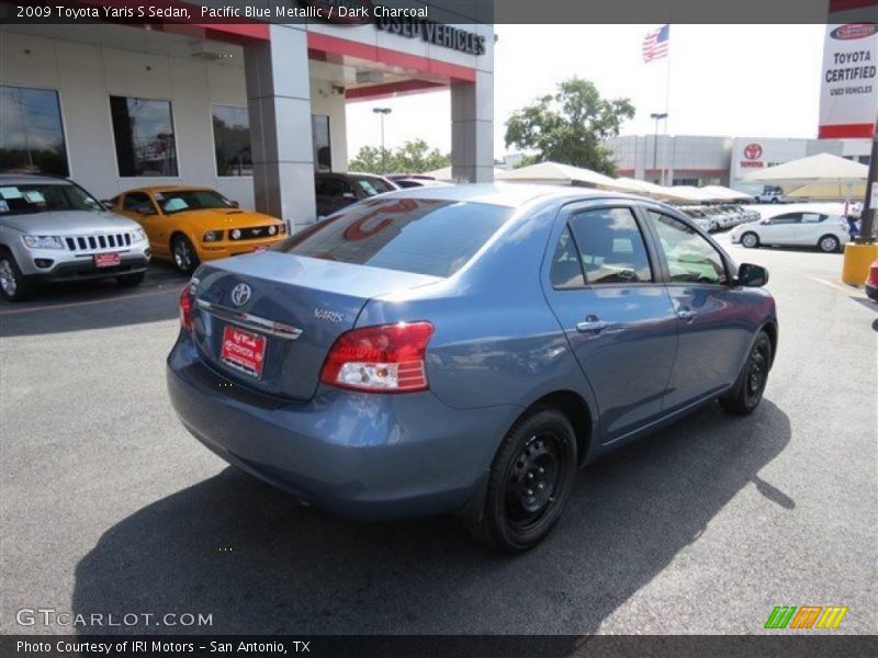 Pacific Blue Metallic / Dark Charcoal 2009 Toyota Yaris S Sedan