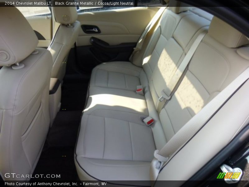 Rear Seat of 2014 Malibu LT