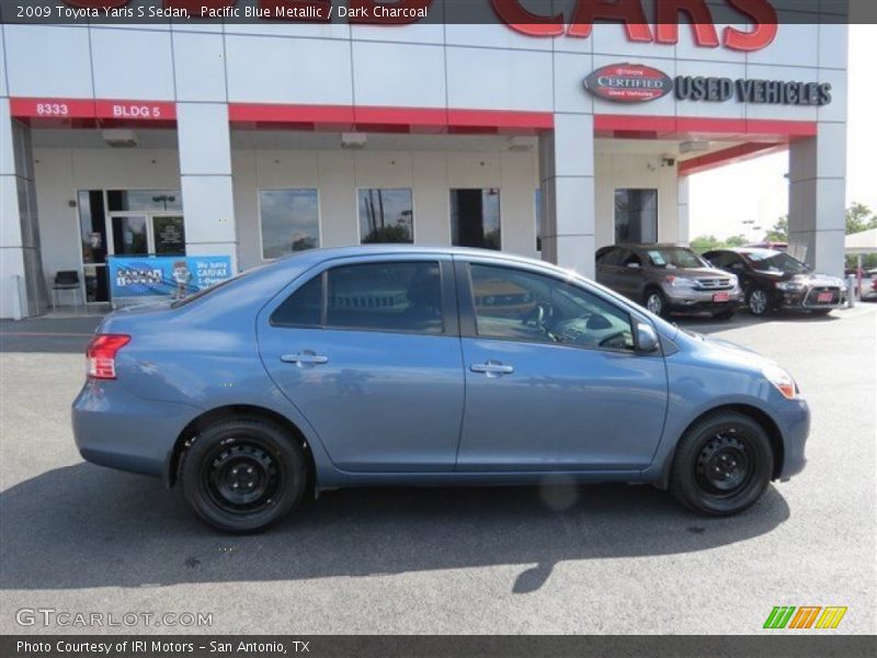 Pacific Blue Metallic / Dark Charcoal 2009 Toyota Yaris S Sedan