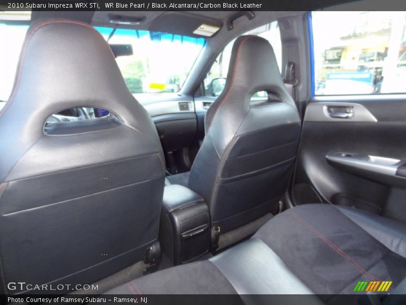 Rear Seat of 2010 Impreza WRX STi