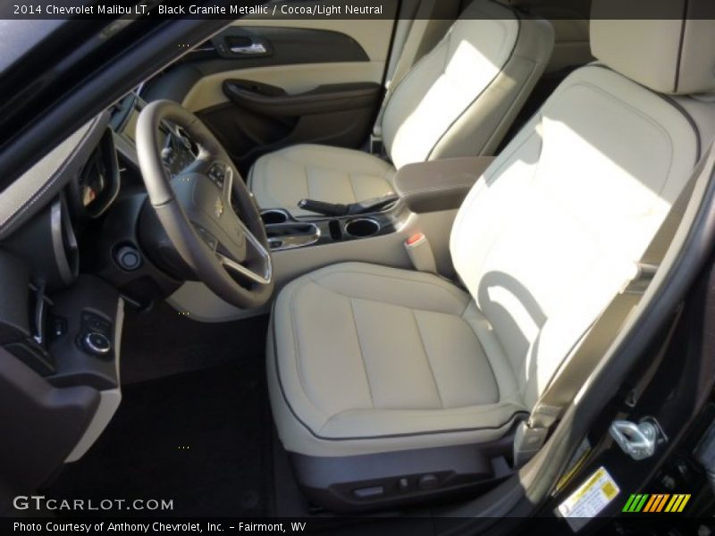 Front Seat of 2014 Malibu LT