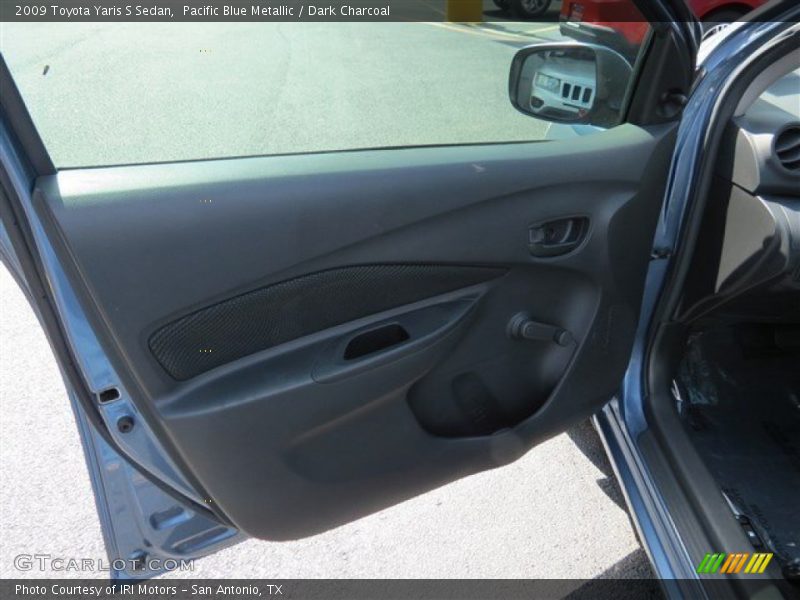 Pacific Blue Metallic / Dark Charcoal 2009 Toyota Yaris S Sedan